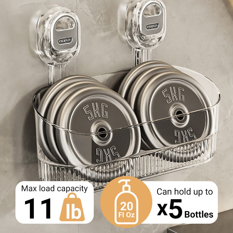 Suction Cup Storage Rack with Drain Hole