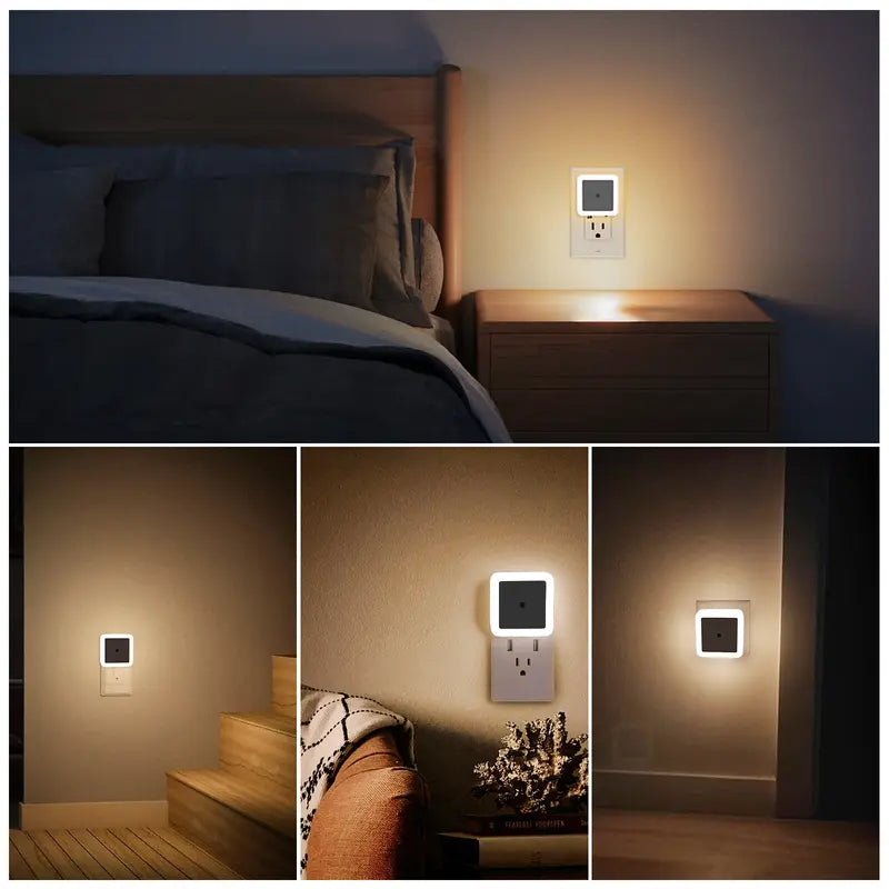 Night Lights Plug into Wall 6-Pack, Plug in Night Light, Dusk to Dawn Nightlight Led Night Lights