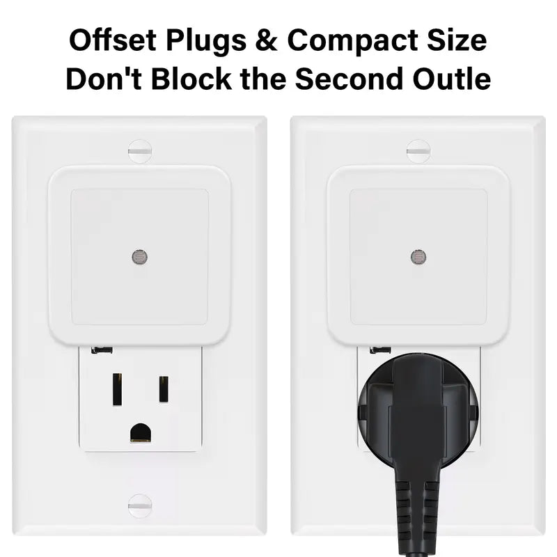 Night Lights Plug into Wall 6-Pack, Plug in Night Light, Dusk to Dawn Nightlight Led Night Lights