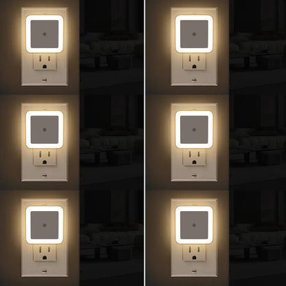Night Lights Plug into Wall 6-Pack, Plug in Night Light, Dusk to Dawn Nightlight Led Night Lights