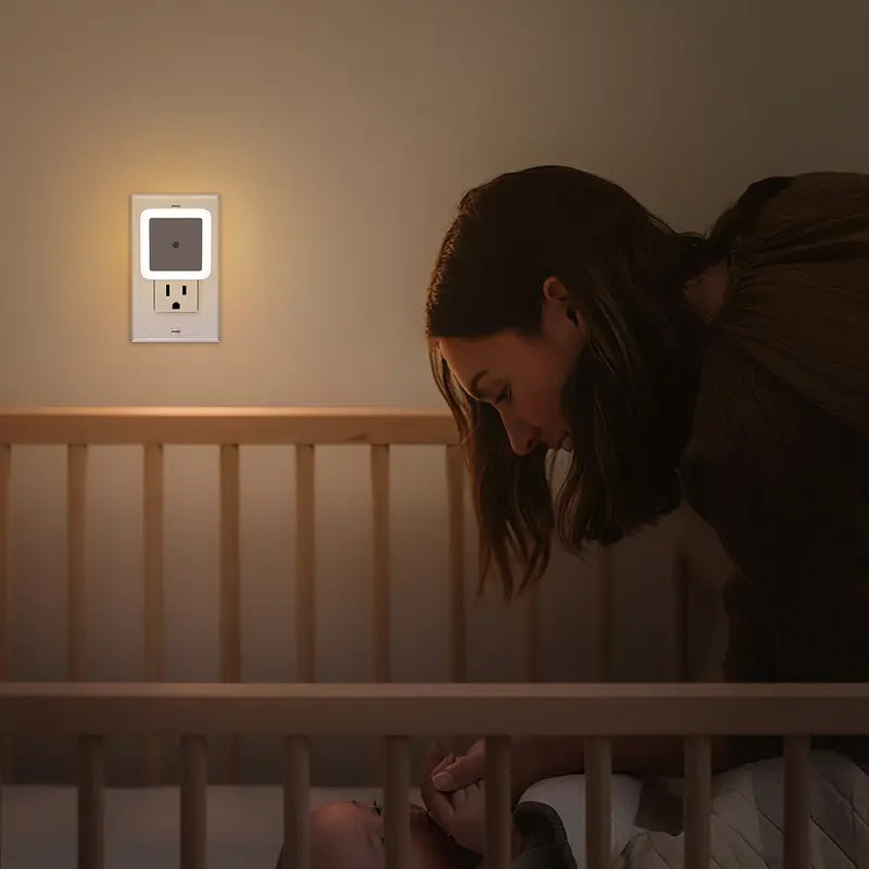 Night Lights Plug into Wall 6-Pack, Plug in Night Light, Dusk to Dawn Nightlight Led Night Lights